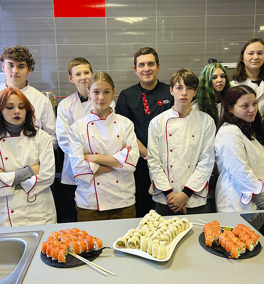 Кулінарний майстер-клас для студентів від Sushi Story!