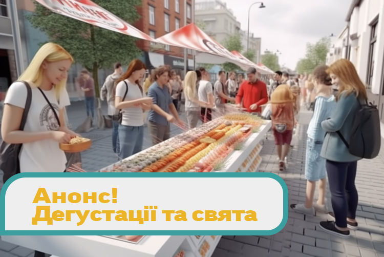 ЗНИЖКИ ДО -50%, ДЕГУСТАЦІЯ ТА БЕЗПРОГРАШНА ЛОТЕРЕЯ!